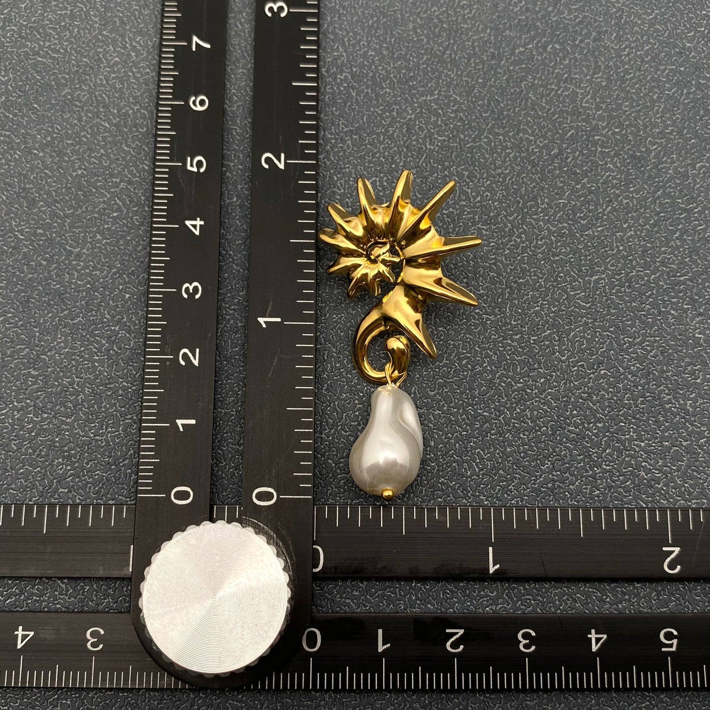 Pearl Hippocampus Earrings