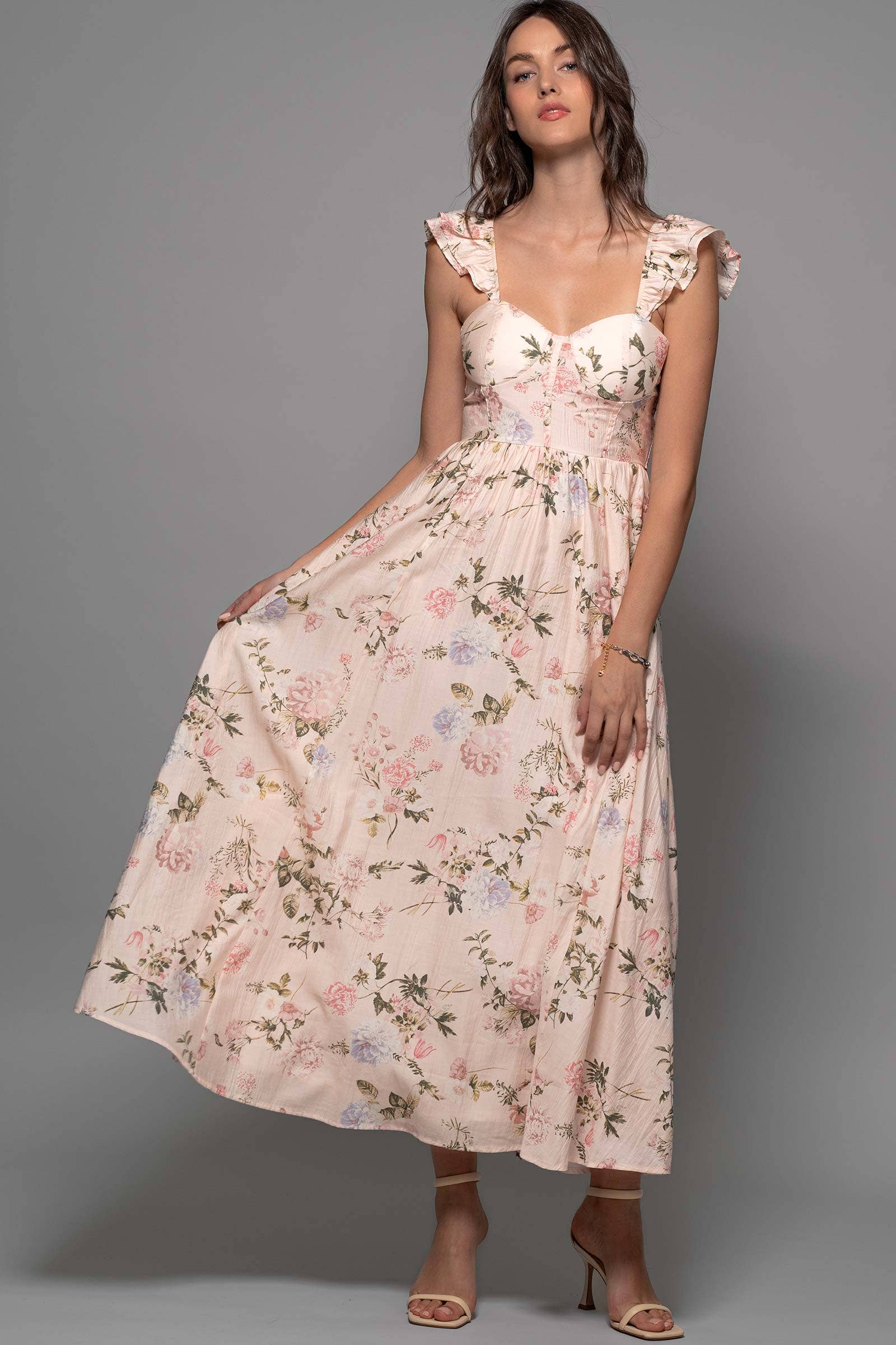 Floral Blush Easter Dress Large Floral Blush Easter Dress Large