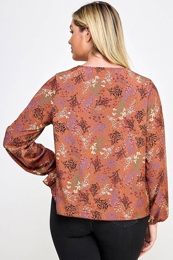 Plus Size Henna Blouse