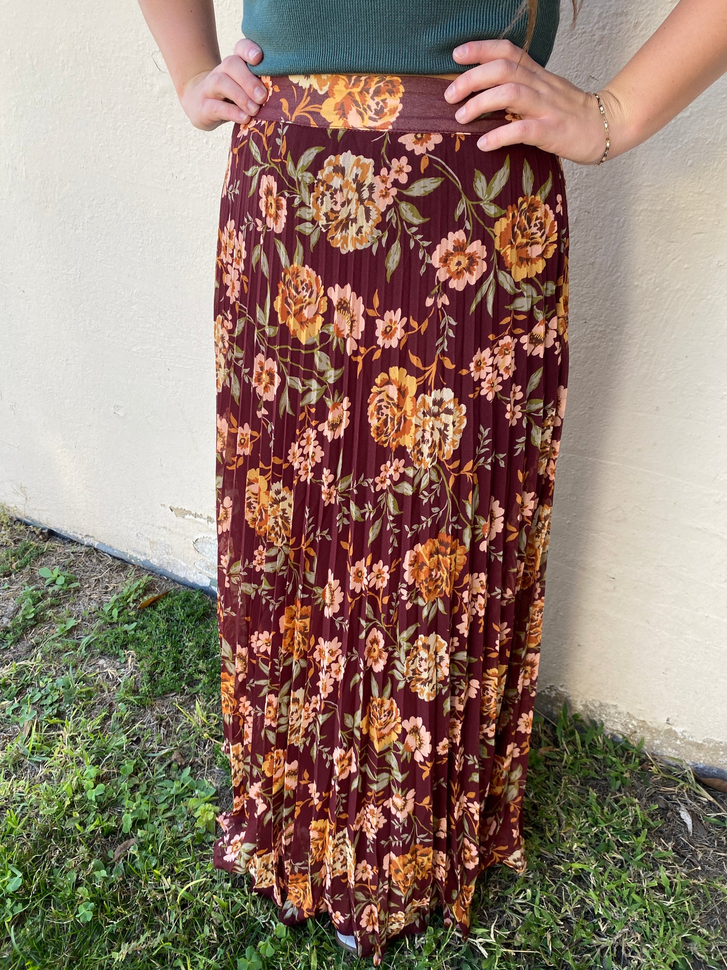 Meadow Pleated Skirt