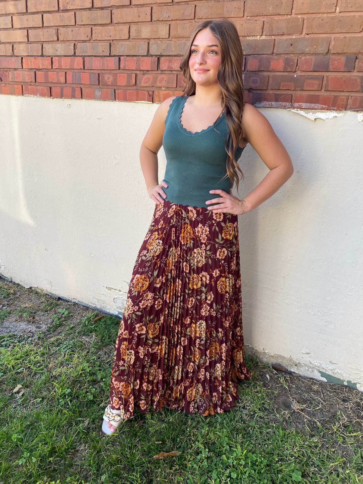 Meadow Pleated Skirt