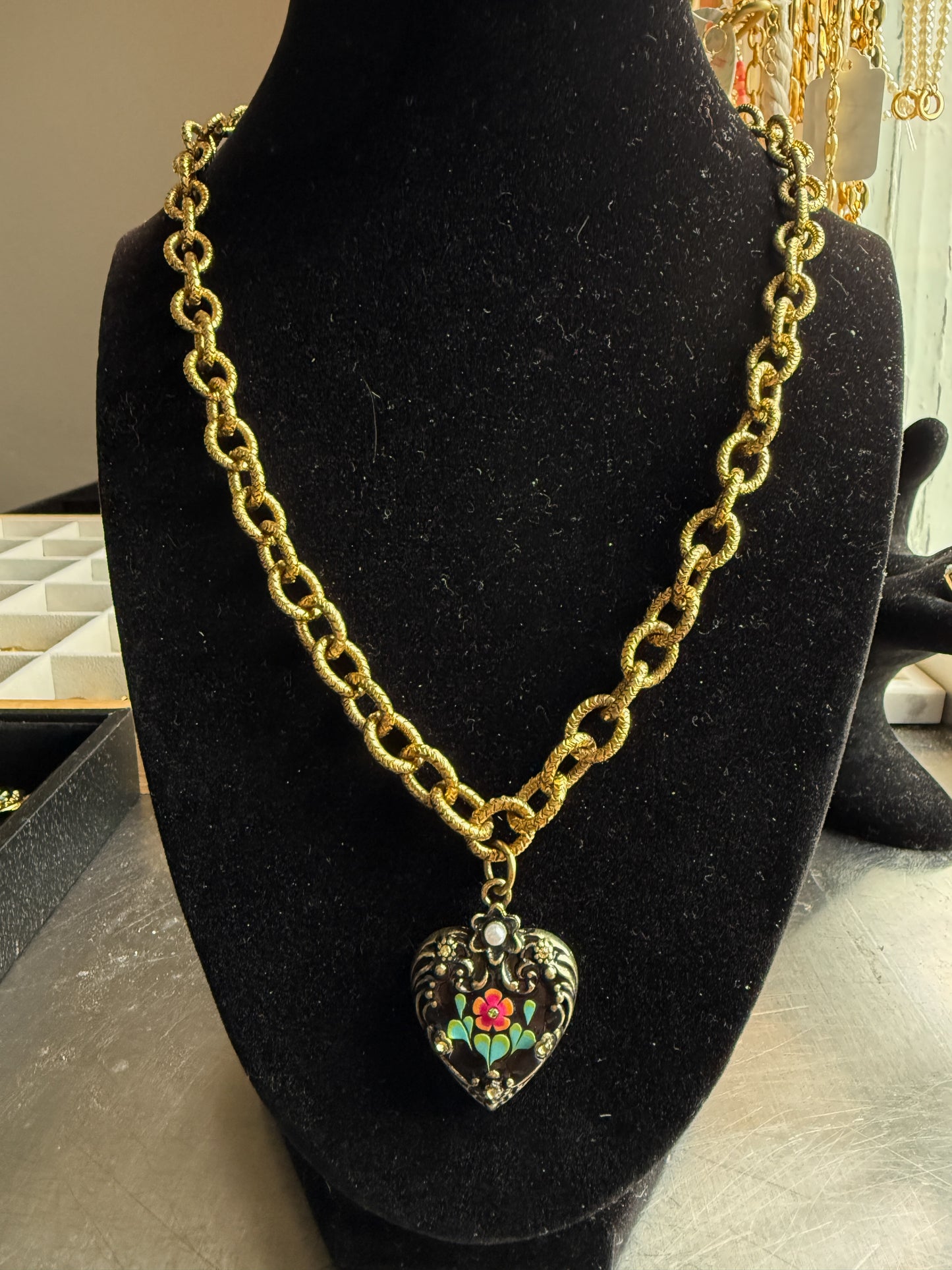 Vintage Heart Necklace