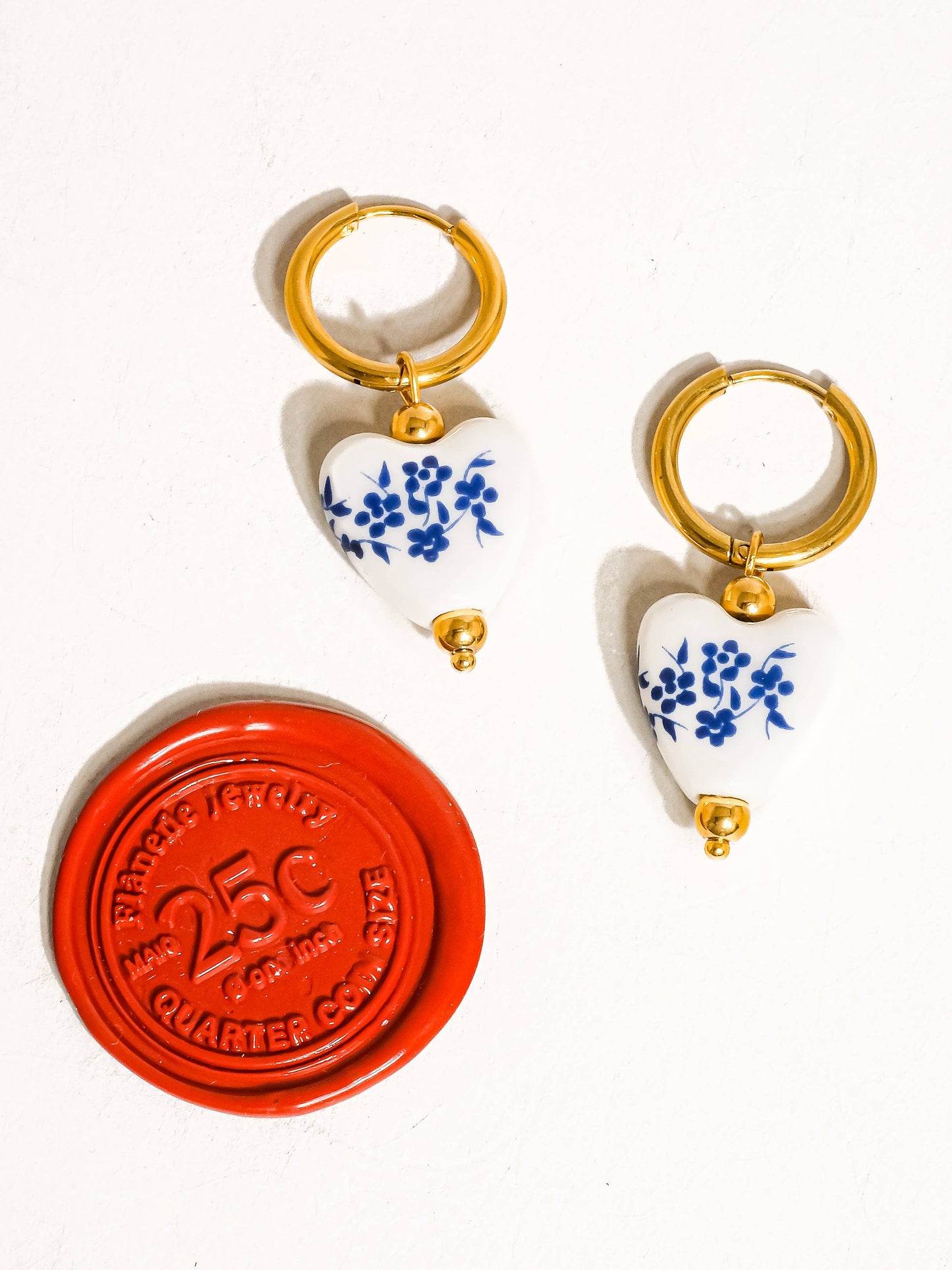 Ceramic Floral Earring