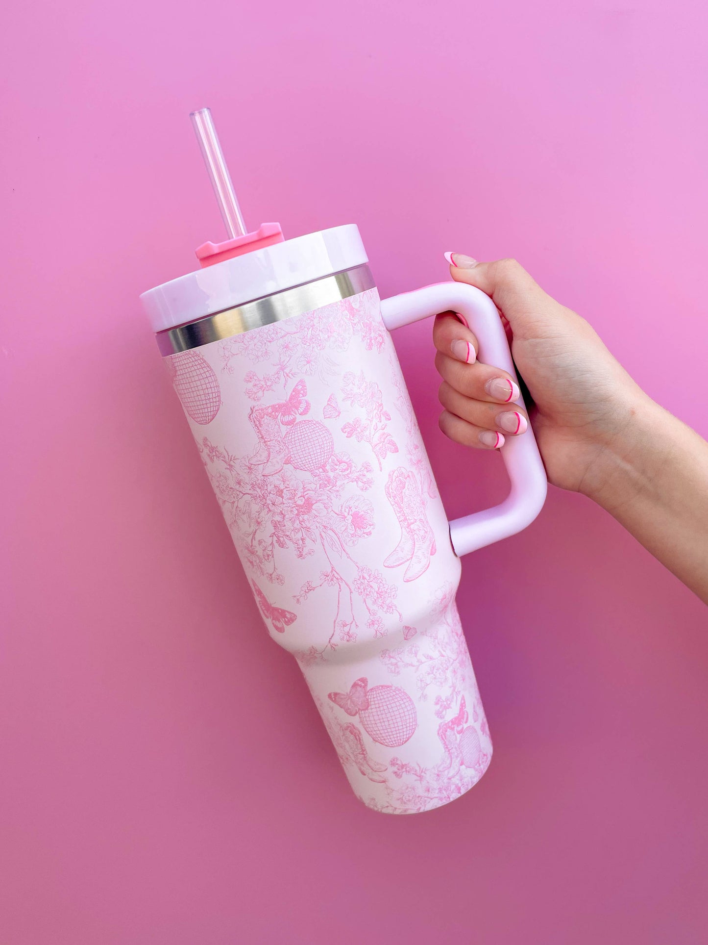 Pink Disco Cowgirl Tumbler