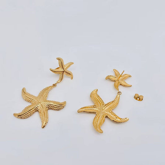 Starfish Charm Earrings