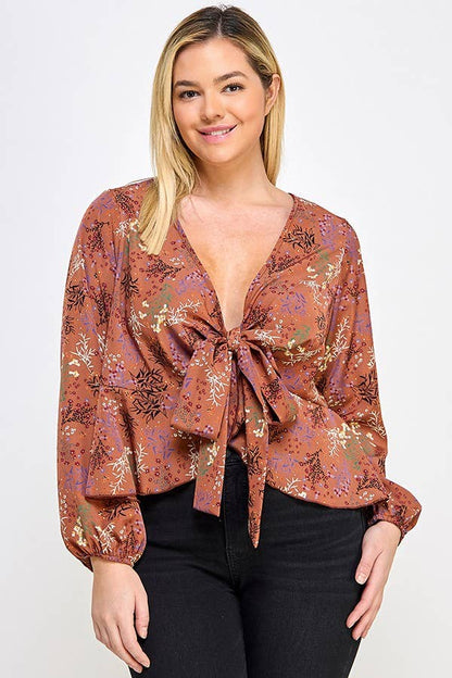 Plus Size Henna Blouse