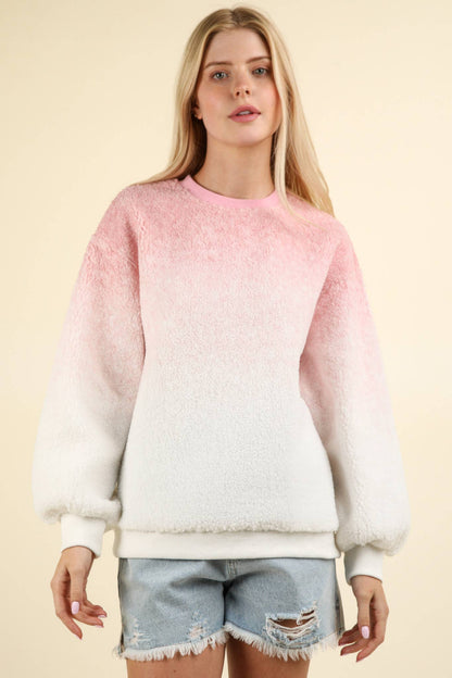 Ombre Sherpa Sweater