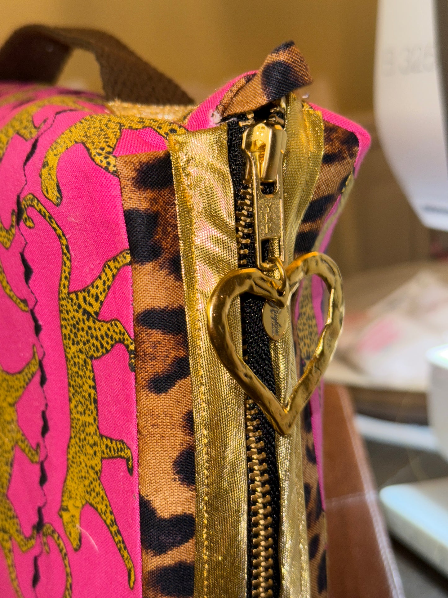 Leopard Quilted Bible Bag