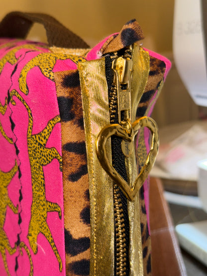 Leopard Quilted Bible Bag