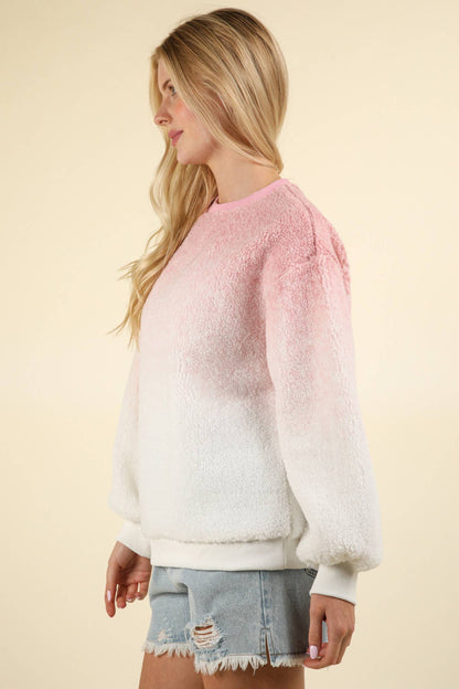 Ombre Sherpa Sweater