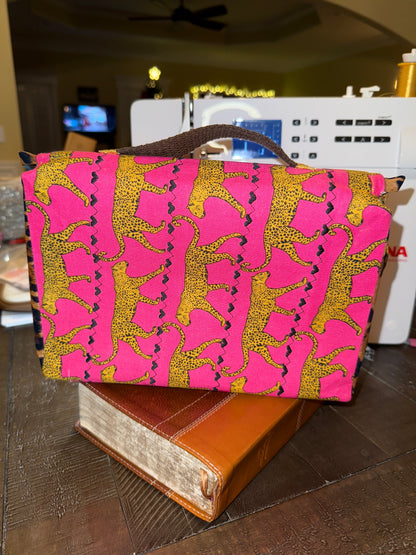 Leopard Quilted Bible Bag