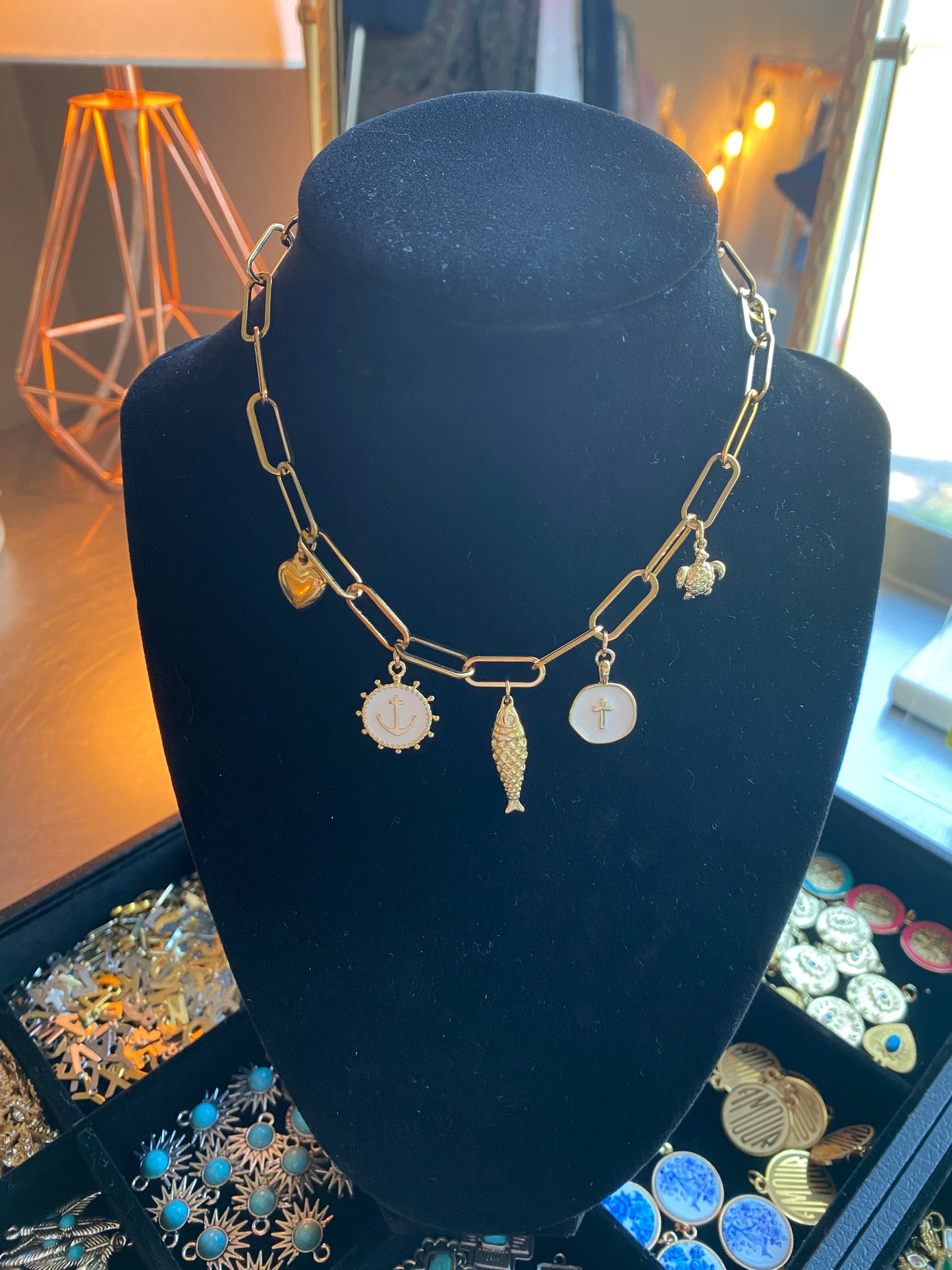Charm Bar Necklace