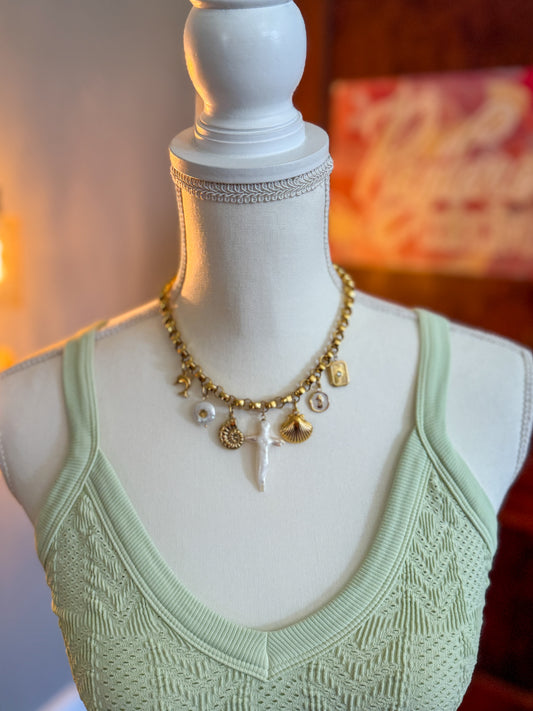 Freshwater Charm Necklace