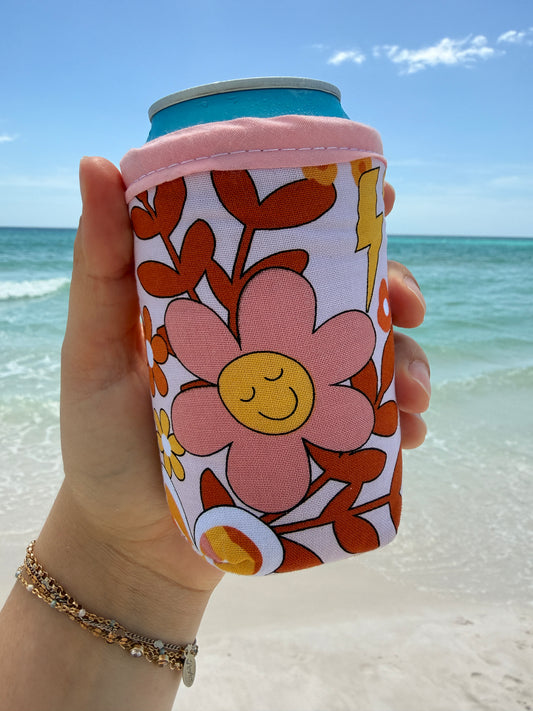 Quilted Daisy Koozie