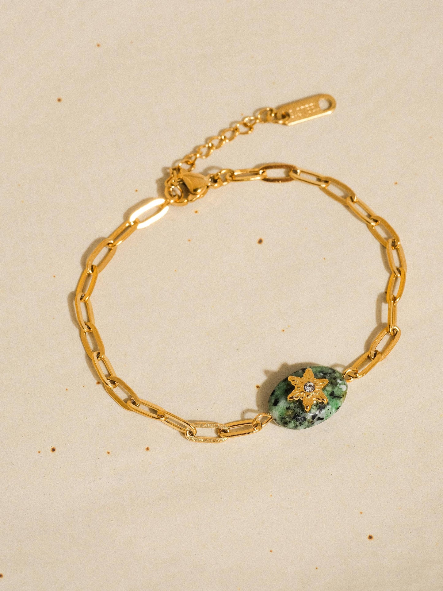 18K Peacock Stone Bracelet