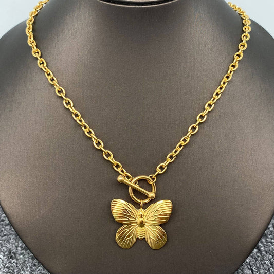 Butterfly Buckle Necklace