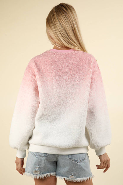 Ombre Sherpa Sweater