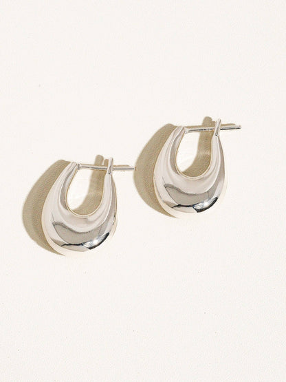 Quinn Classic Droplet Hoop Earring